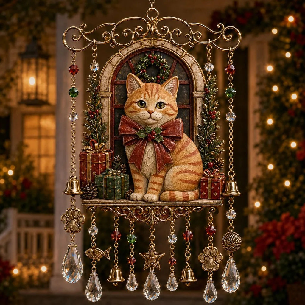 Crystal Pendant Wind Chime – Christmas Hanging Ornament
