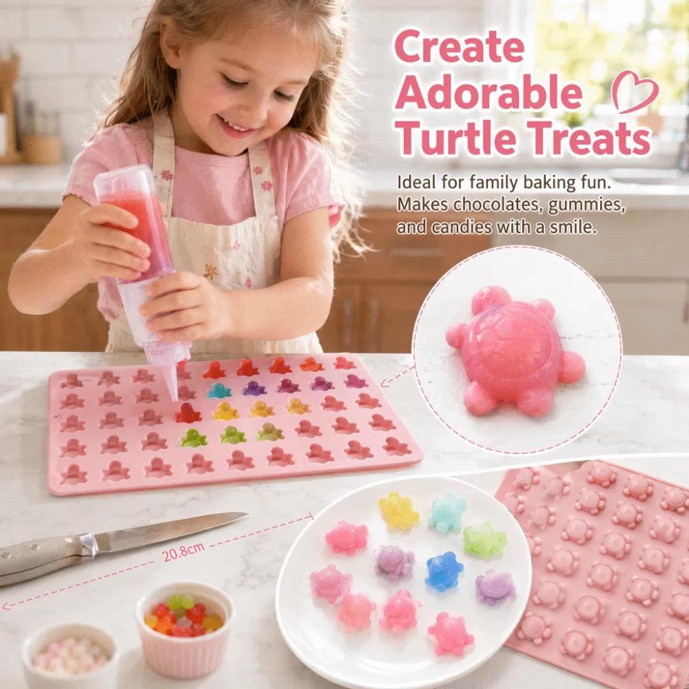 Mini Turtle Silicone Mold – Chocolate, Candy & Jelly Baking