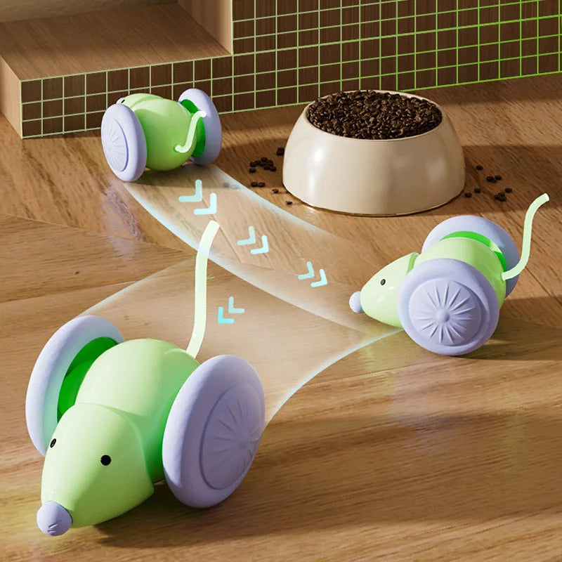 Electric Mouse Car Interactive Cat Toy – Auto Obstacle Avoidance