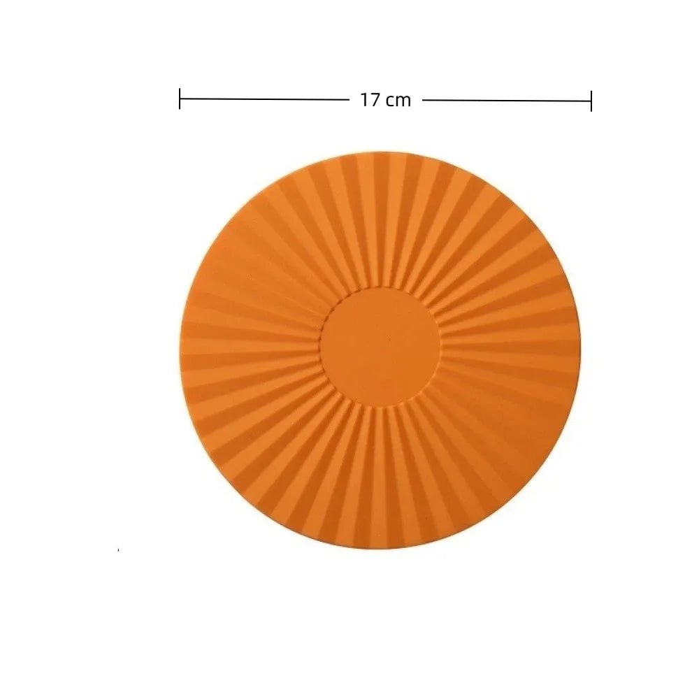 17cm Round Silicone Heat Resistant Trivet Mat – Non-Slip Pad