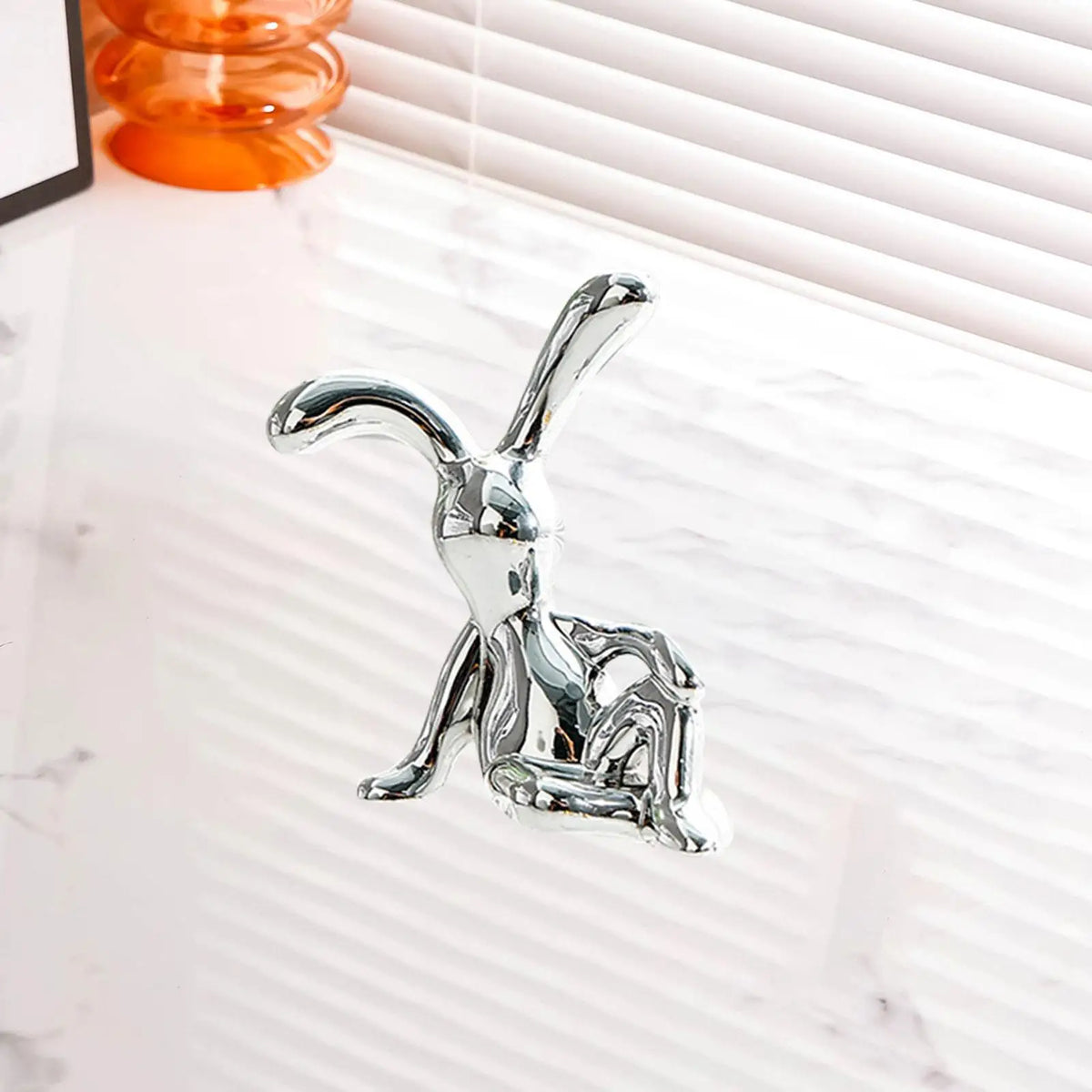 Electroplated Rabbit Miniature Figurine – Desk, Car & Home Décor