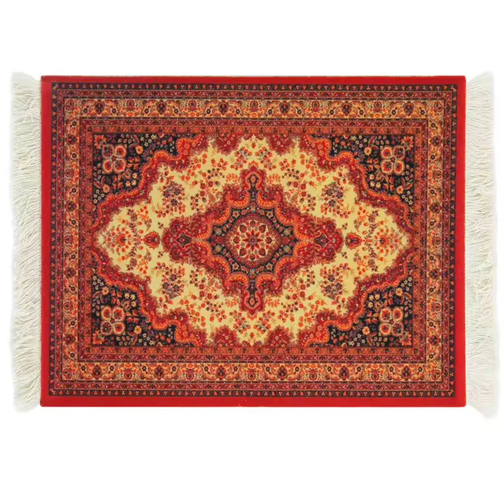 Persian Carpet Mouse Pad – Anti-Slip Rubber Gaming Mat 18×26cm