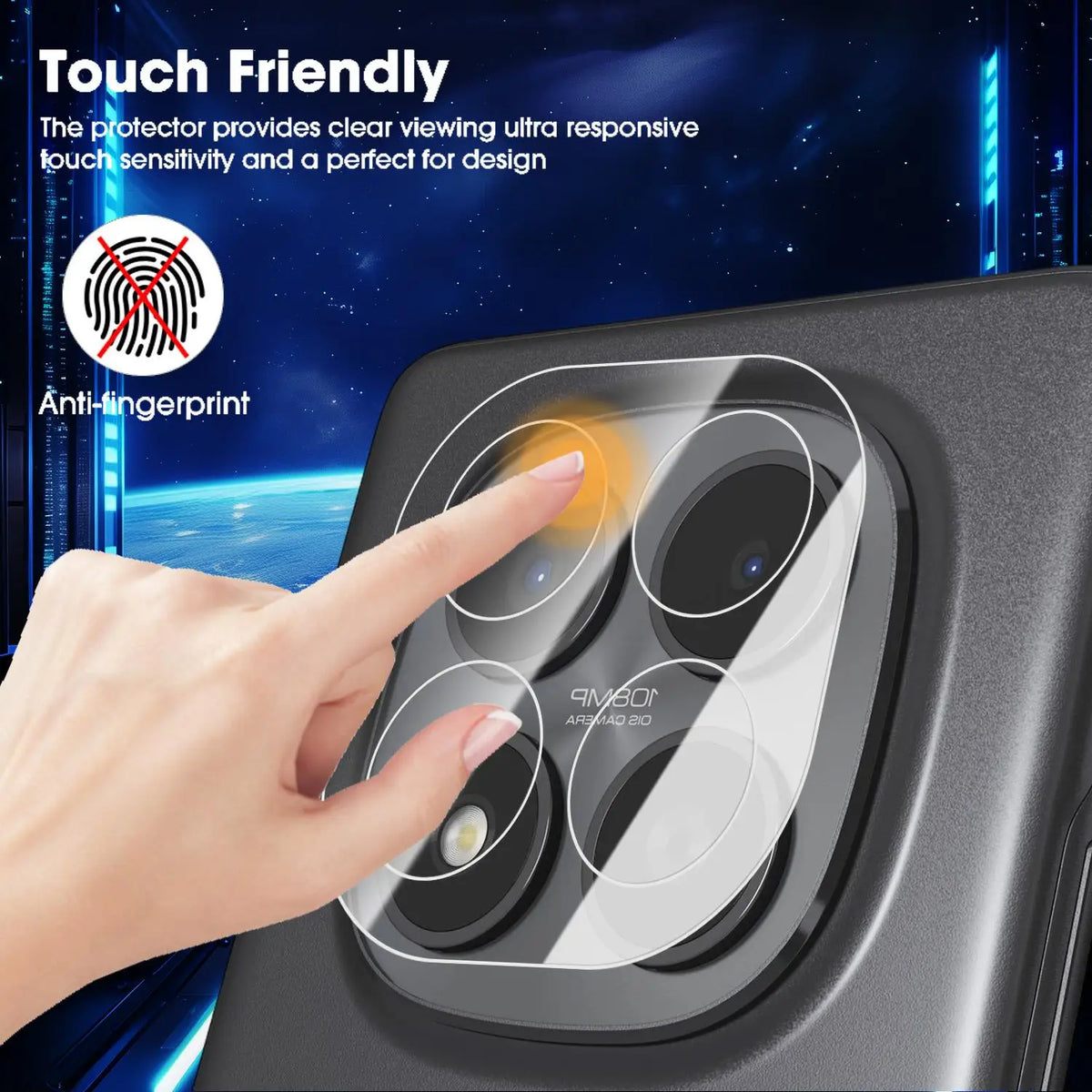 Redmi Note 15 Pro Camera Lens Tempered Glass Protector 9H