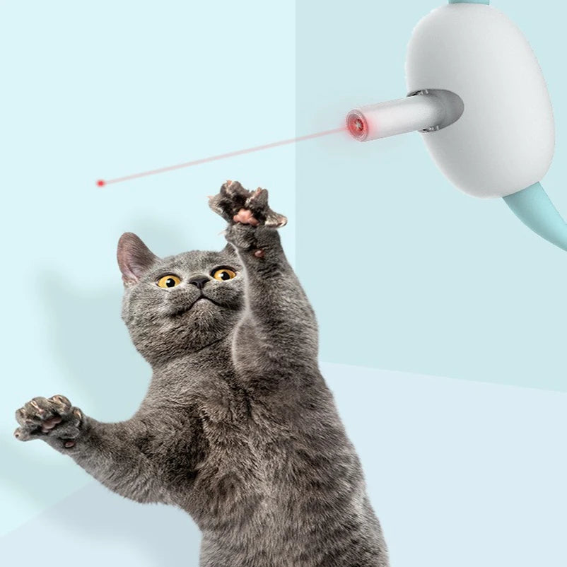 USB Rechargeable Smart Laser Collar Cat Toy – Adjustable