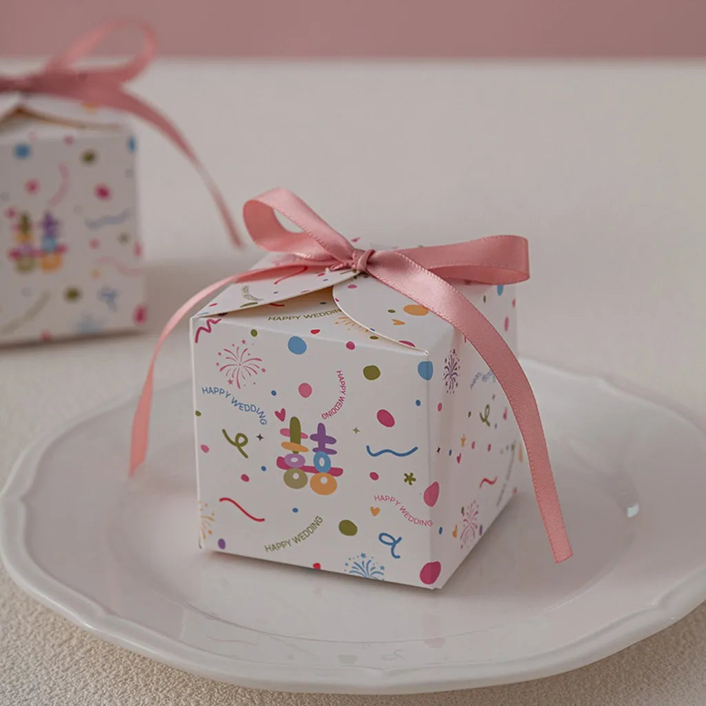 Wedding Favor Candy Box – Romantic Printed Gift Box