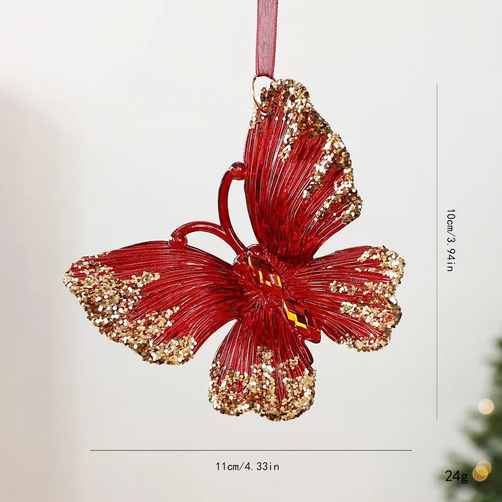 Double Bell Christmas Ornament – Hand Painted Acrylic Pendant