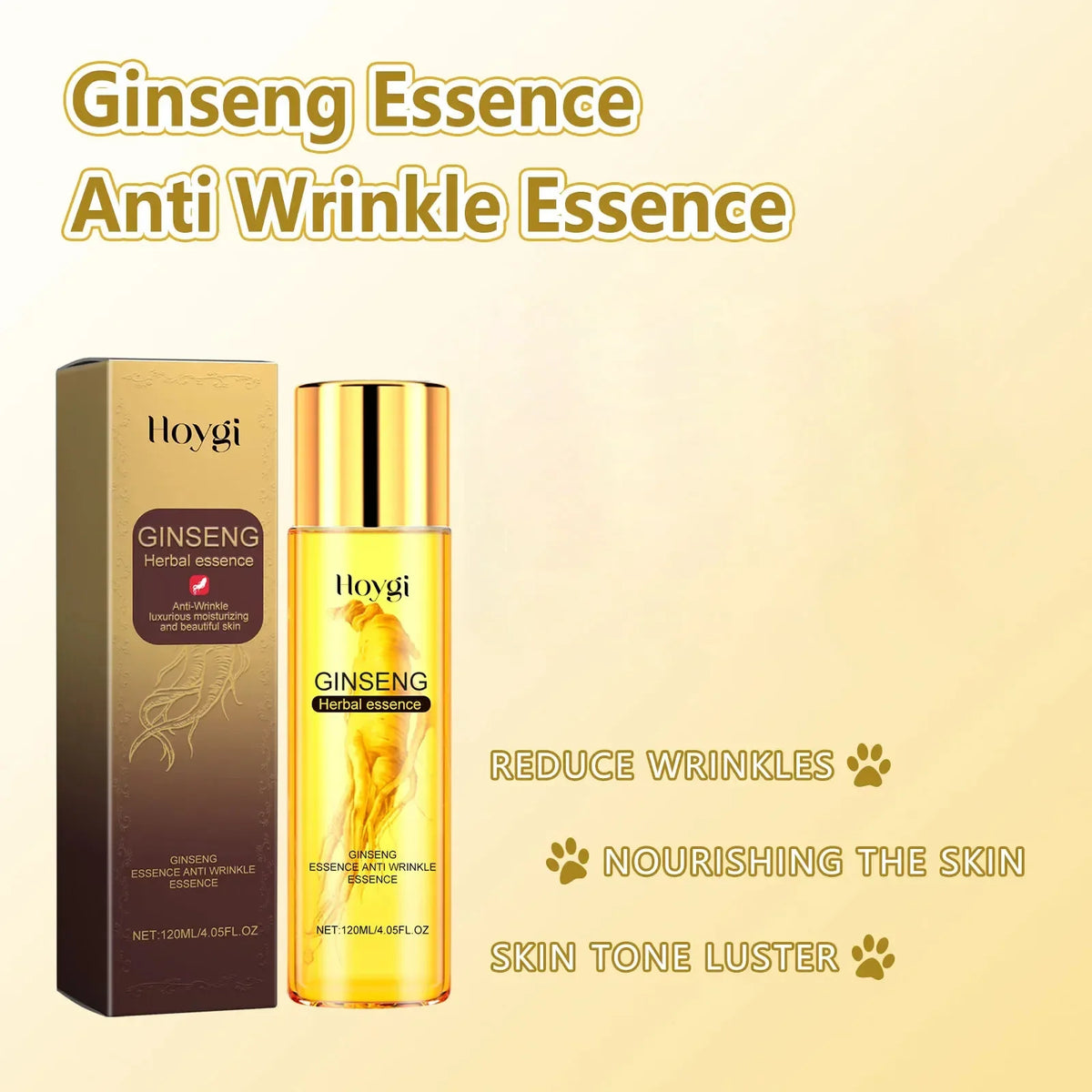 Hoygi Gold Ginseng Polypeptide Face Serum 120ml | Deep Hydration