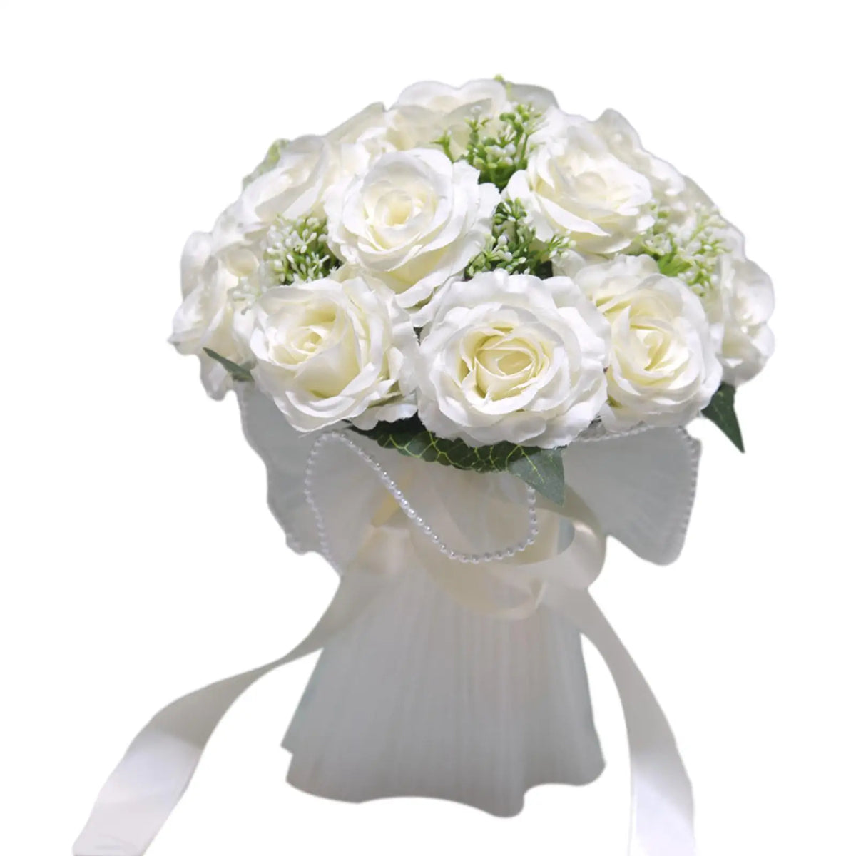 Silk Rose Bridal Bouquet – Wedding & Anniversary Floral Décor