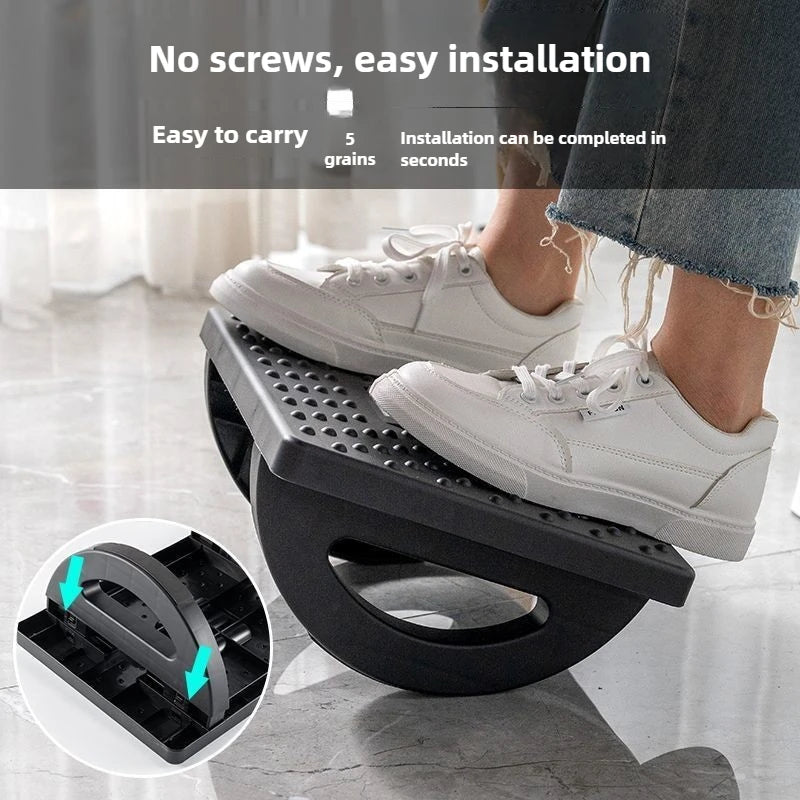 Rocking Footstool Massage Pedal – Anti-Slip Under Desk Rest