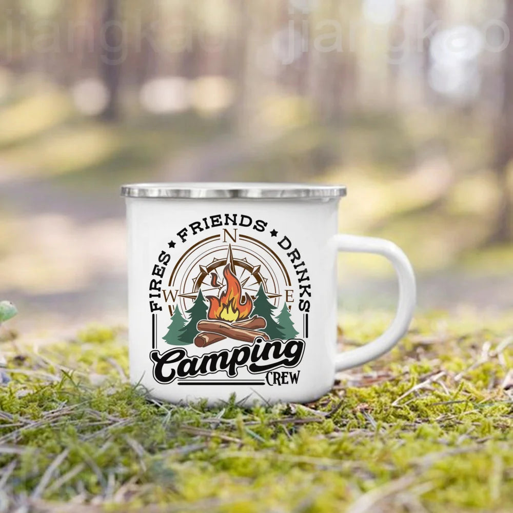 "This Is How We Roll" Camping Enamel Mug | Camper Gift