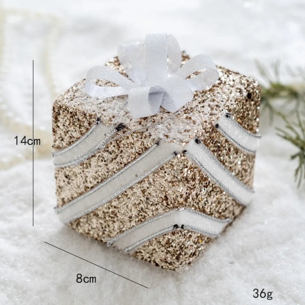 Sequin Foam Christmas Ball Ornaments 8cm – Gold & Silver Baubles
