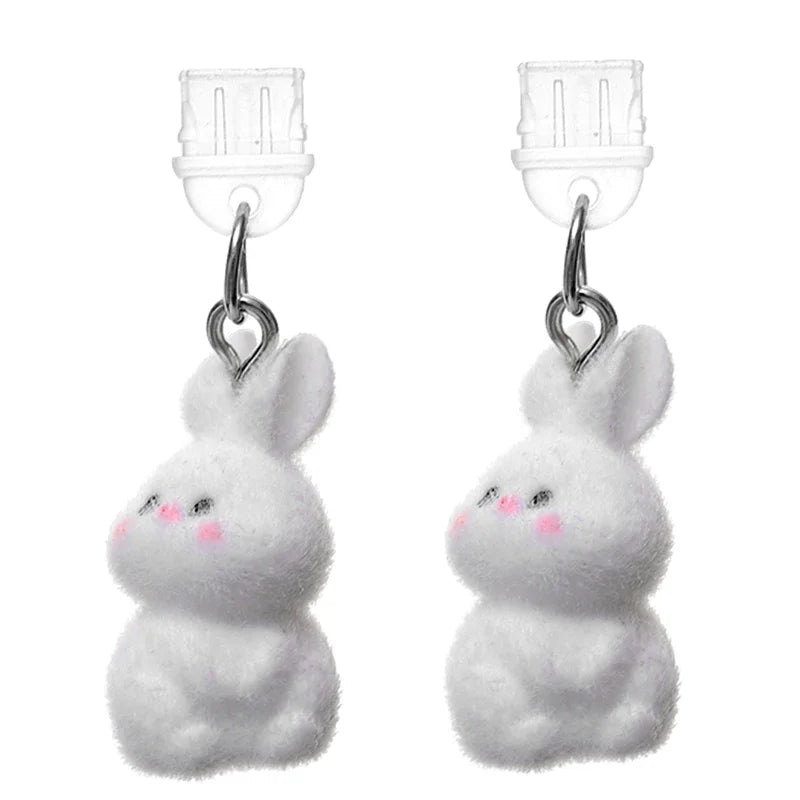 USB-C Dust Plug Bunny Pendant – Phone Port Cover Charm