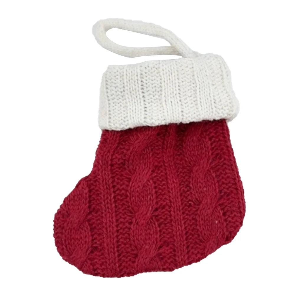 Mini Christmas Stocking Sock – Santa Candy Gift Bag 7x11cm