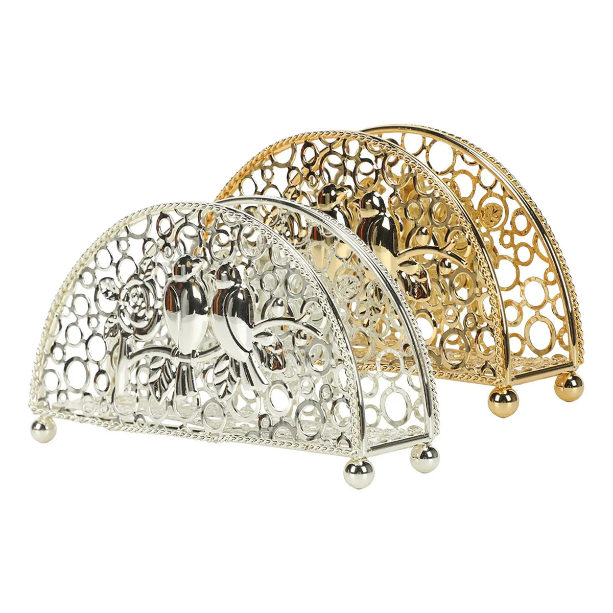 Kesoto Metal Iron Hollow Tissue Paper Holder & Organizer