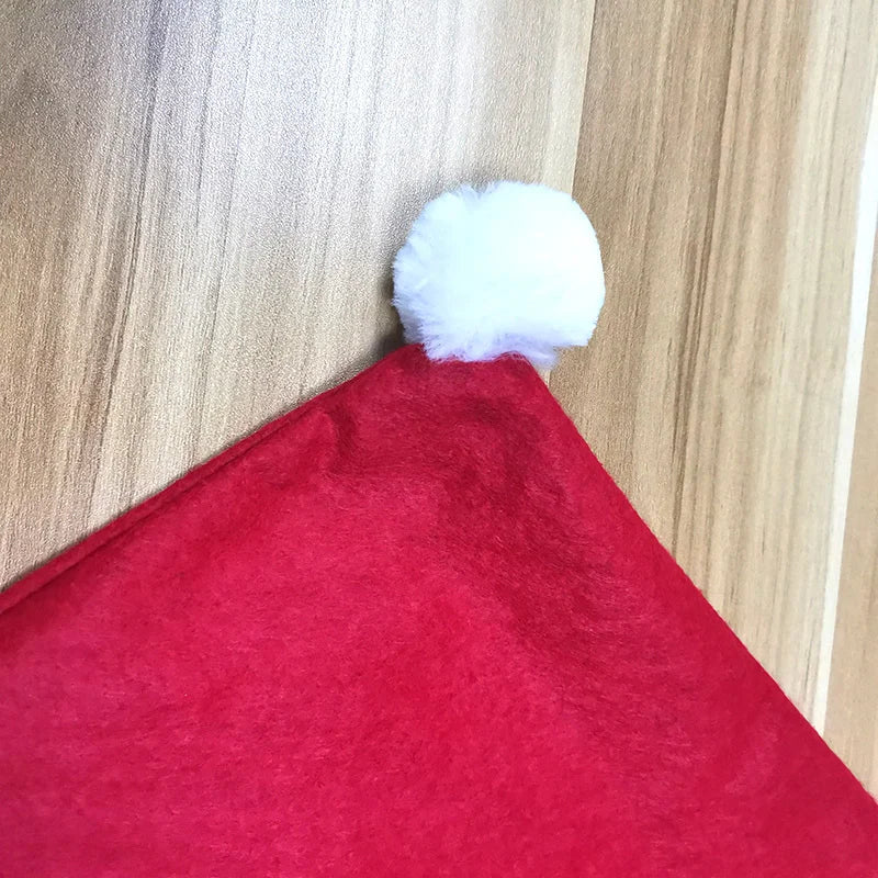Christmas Santa Hat Chair Back Cover – DIY Xmas Decoration
