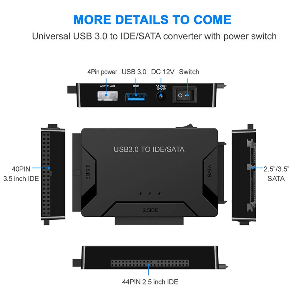 USB 3.0 to SATA & IDE Adapter – HDD SSD Converter | OULLX
