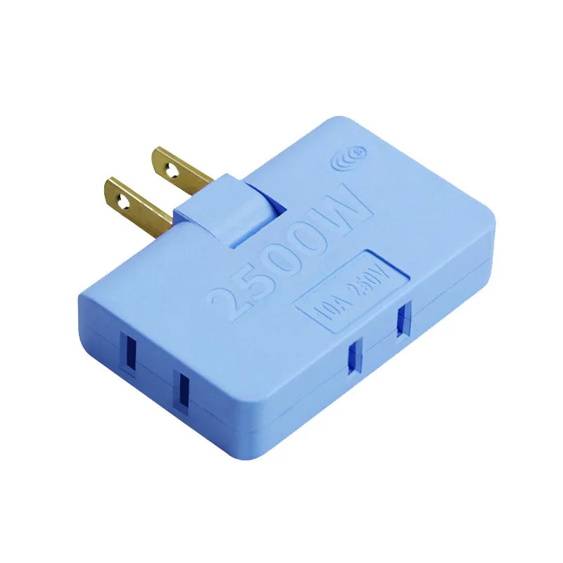 3-in-1 Rotatable US Plug Socket Adapter | 180° Multi-Outlet