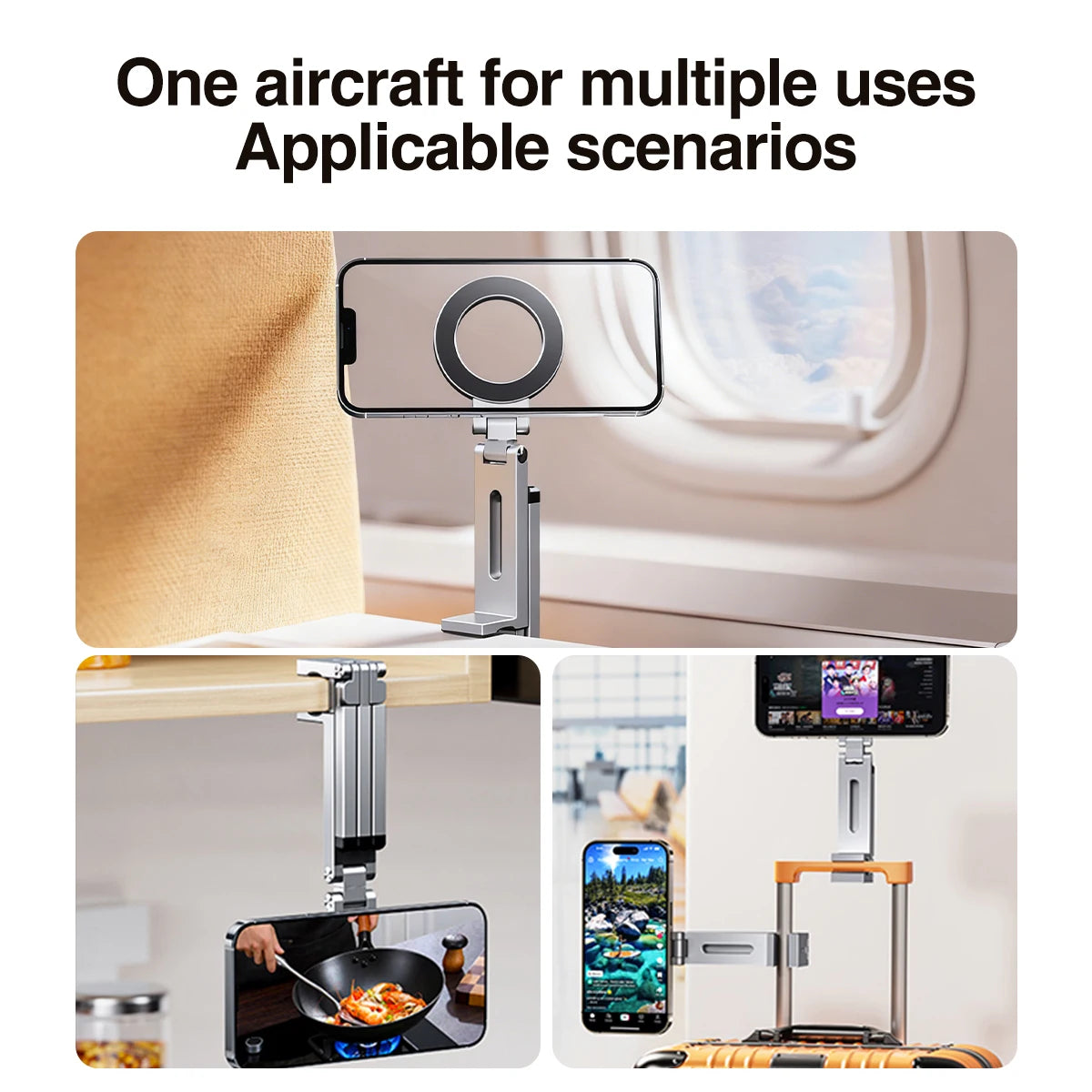 Foldable Magnetic Phone Tripod 360° Rotating MagSafe Stand