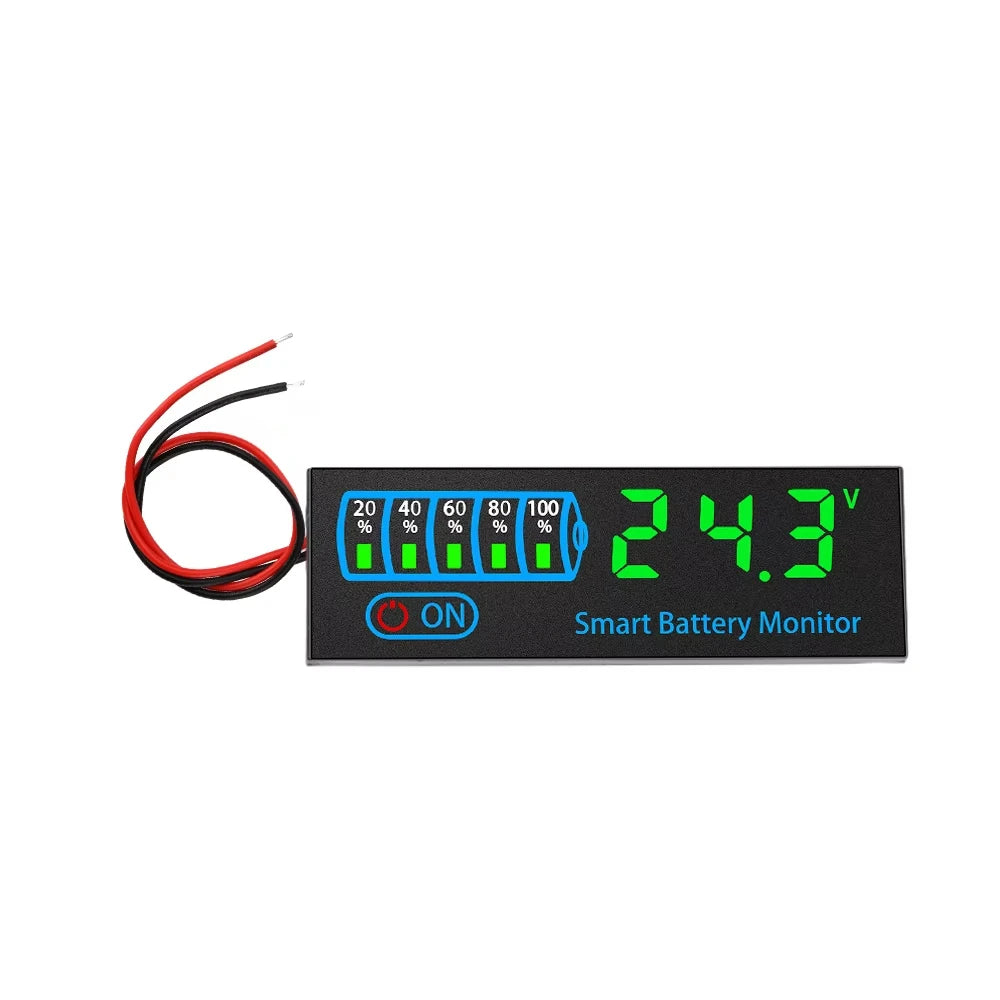 DC 7-55V Battery Tester & Charge Monitor for Solar & RV