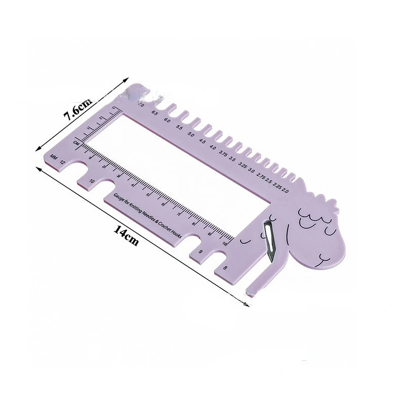 Sheep Head Knitting Needle & Crochet Hook Gauge – US/UK/CA