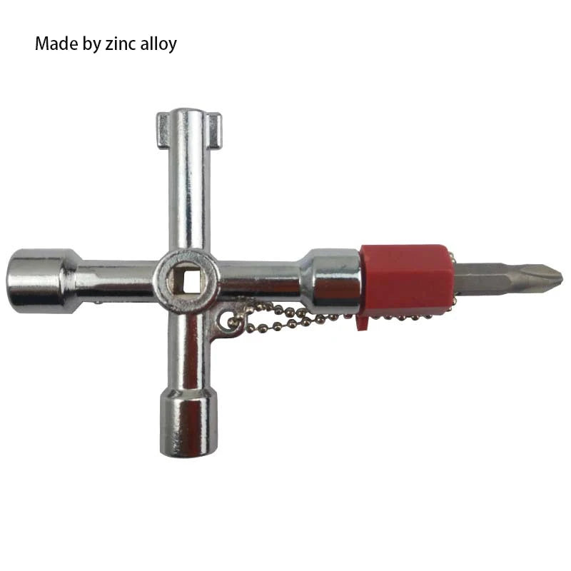 4-in-1 Multi-Function Key Wrench | Zinc Alloy Mini Tool