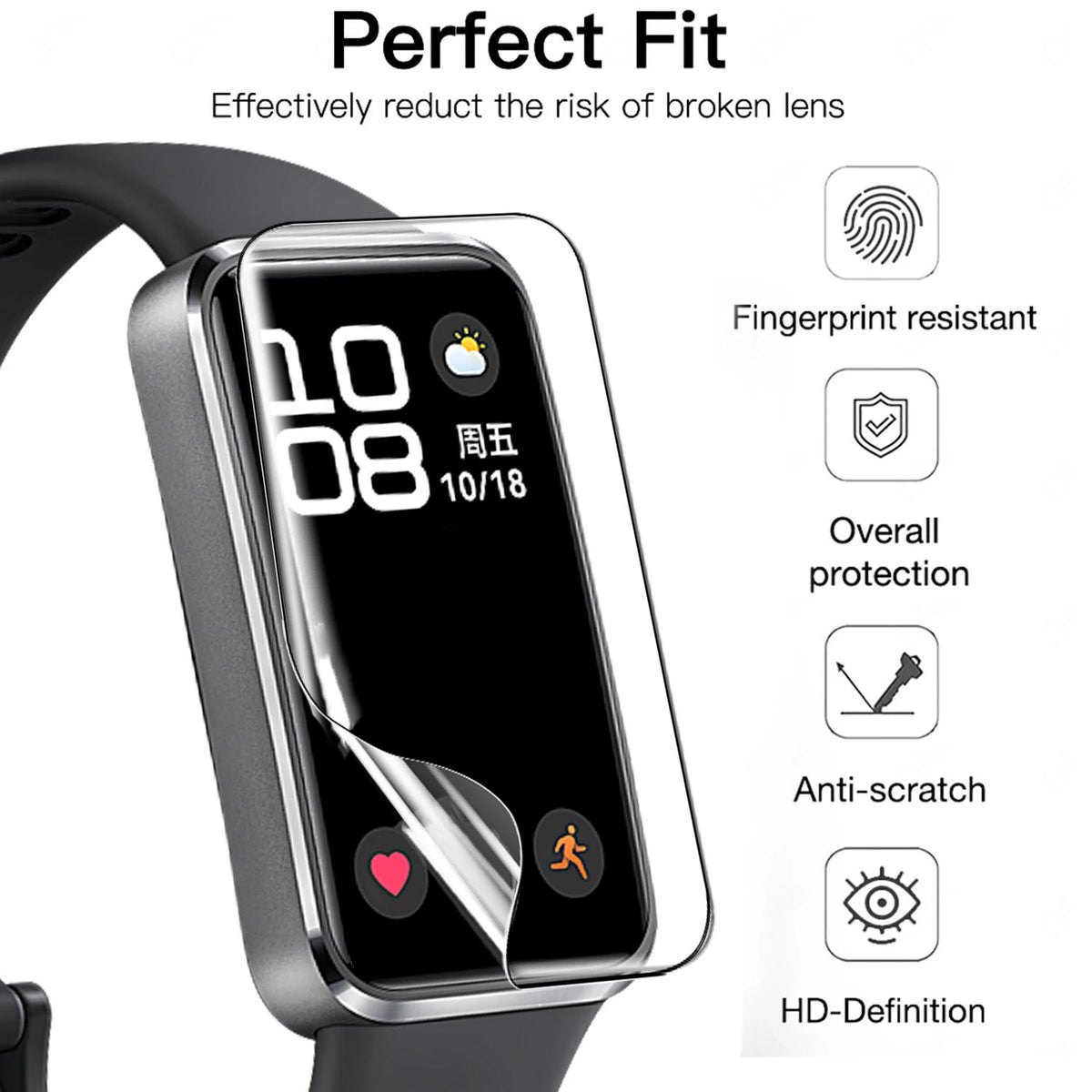 Hydrogel Screen Protector for Huawei Band 11 / 11 Pro – 5-20 Pcs