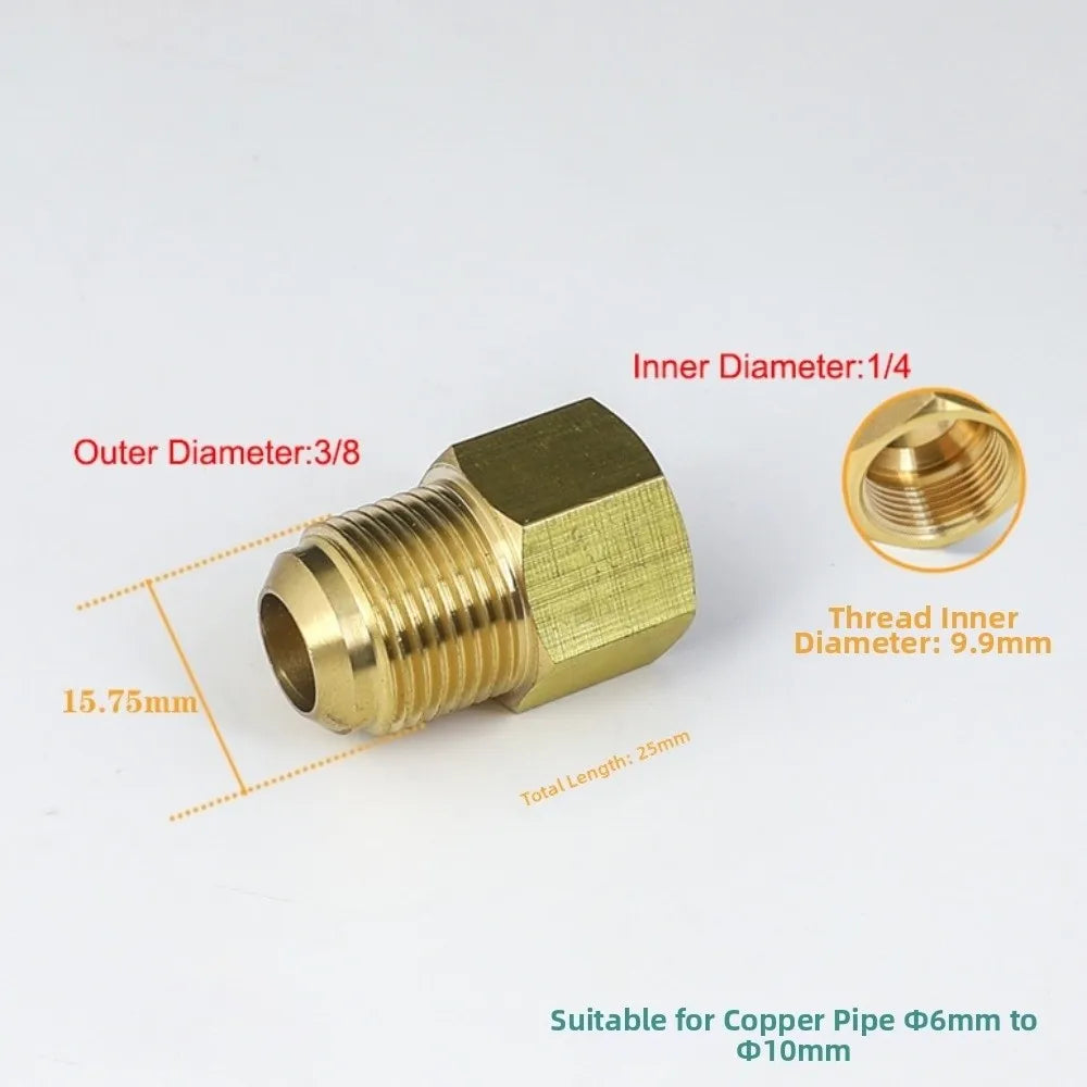 45-Degree SAE Brass Flare Reducer Fitting Female to Male 1/4–3/4"