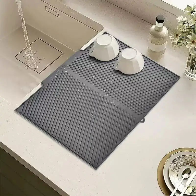 Food-Grade Silicone Dish Drying Mat – Heat-Resistant, Foldable