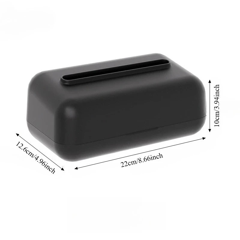 Nordic Plastic Tissue Box – Large Rounded Corner Matte Design