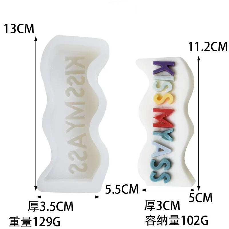 "I Love You" 3D Silicone Mold – Candle, Soap & Resin DIY