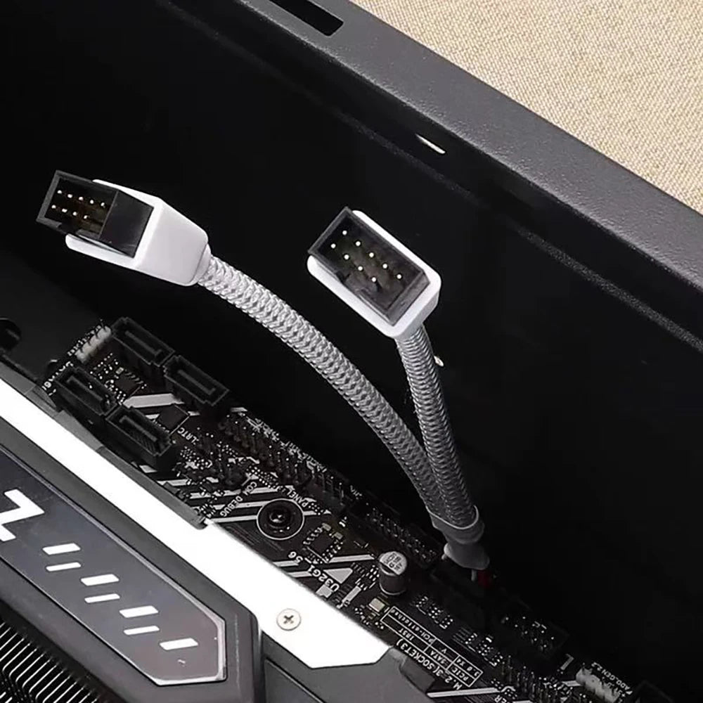 USB 9-Pin to Dual 9-Pin Motherboard Splitter Cable | 1 to 2