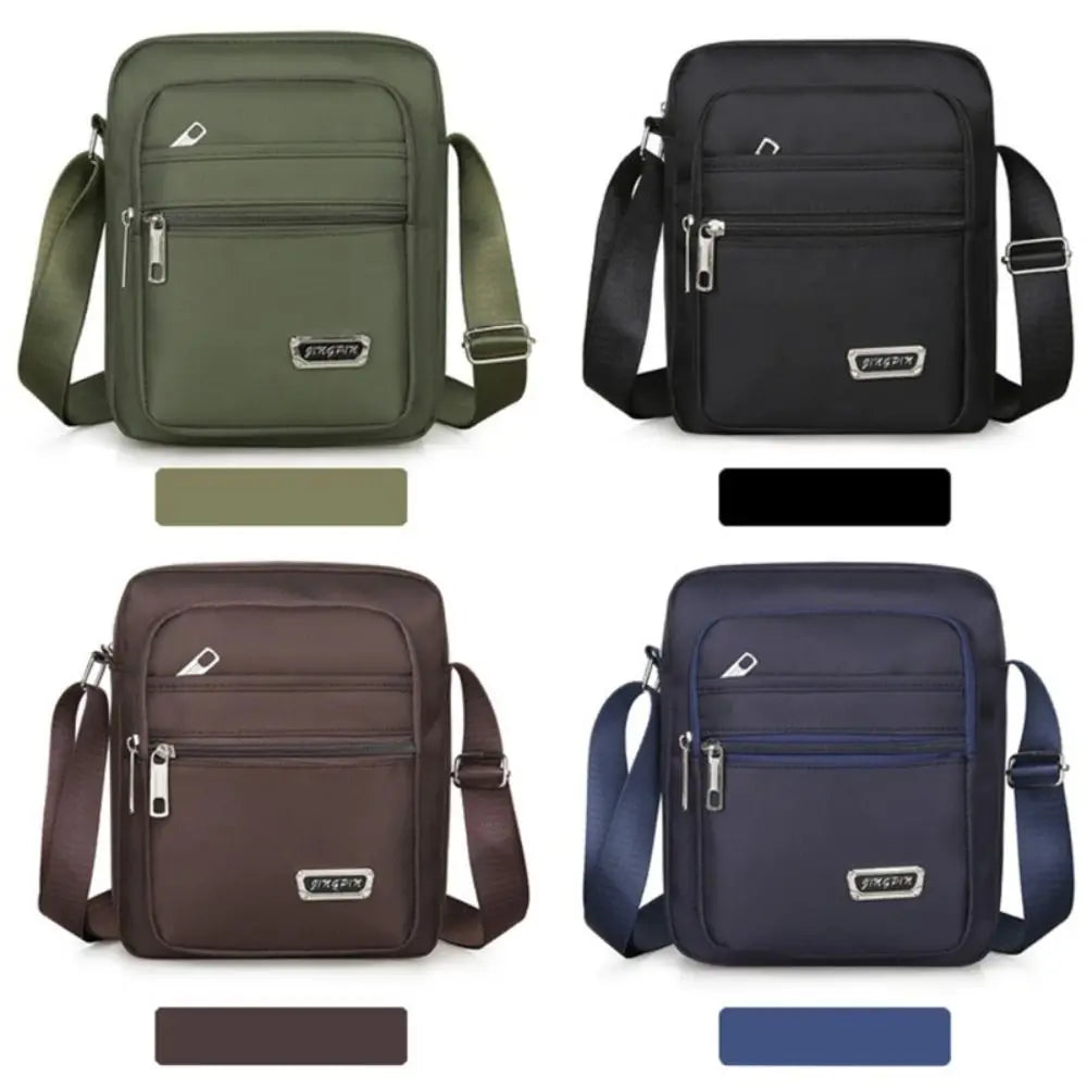 Men's Nylon Crossbody Bag – Lightweight Travel Messenger Bag