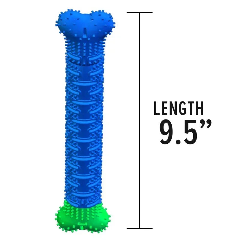Dog Rubber Chew Toy – Bone Shape Teeth Cleaning Teething Stick