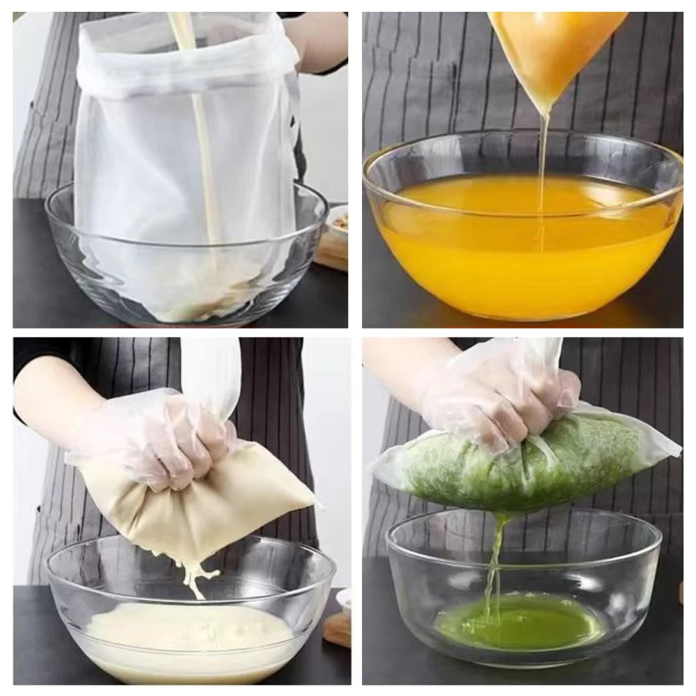 Nylon Drawstring Filter Bag – Tea, Coffee & Homebrew Strainer