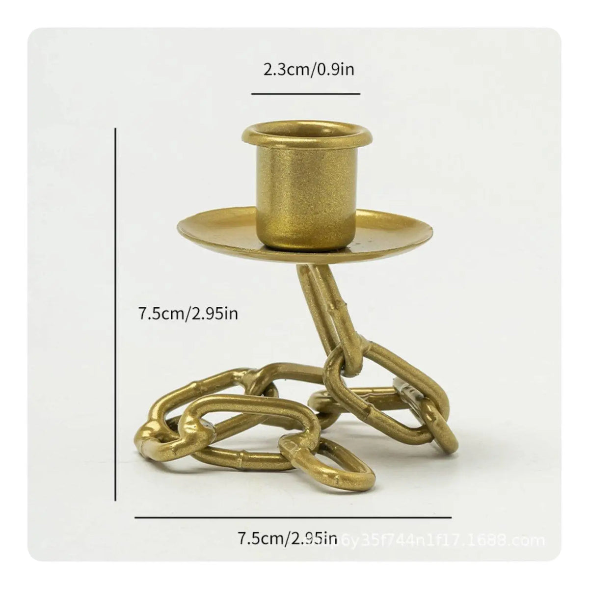 Metal Suspended Chain Candle Holder Set of 6 | Nordic Décor