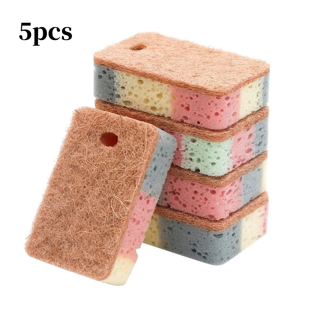 Eco-Friendly Wood Pulp Kitchen Sponge – Dishwashing Scrub Pad