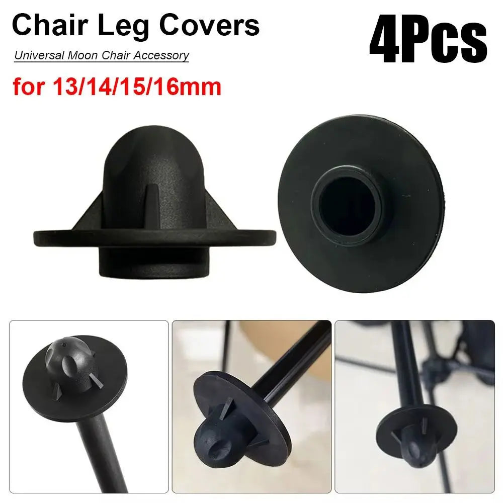 4-Pack Moon Chair Leg Covers – Anti-Slip TPU Protectors