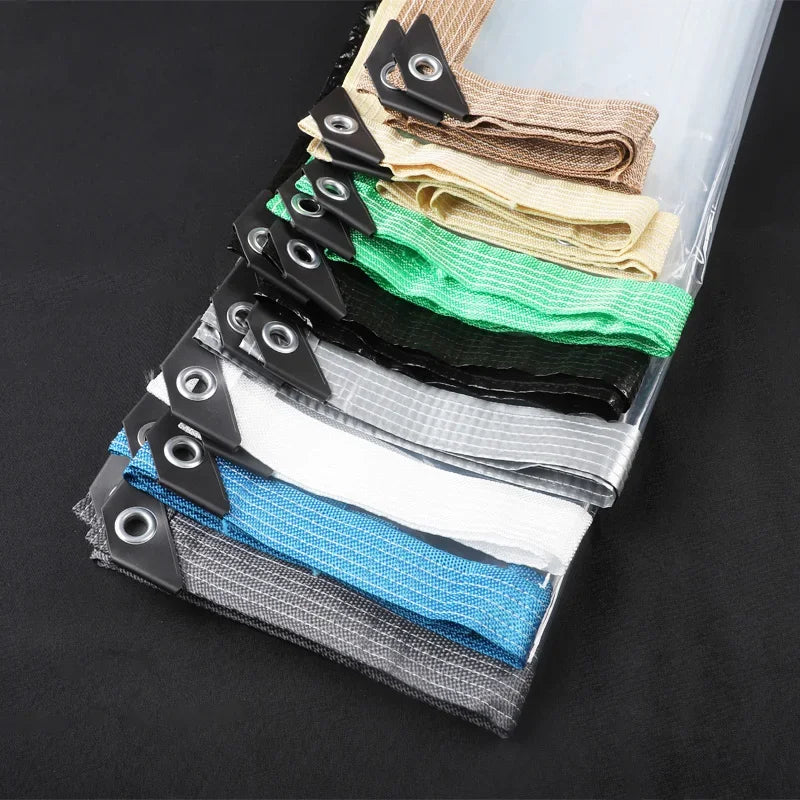 0.12mm PEVA Transparent Waterproof Tarpaulin – Outdoor Canopy