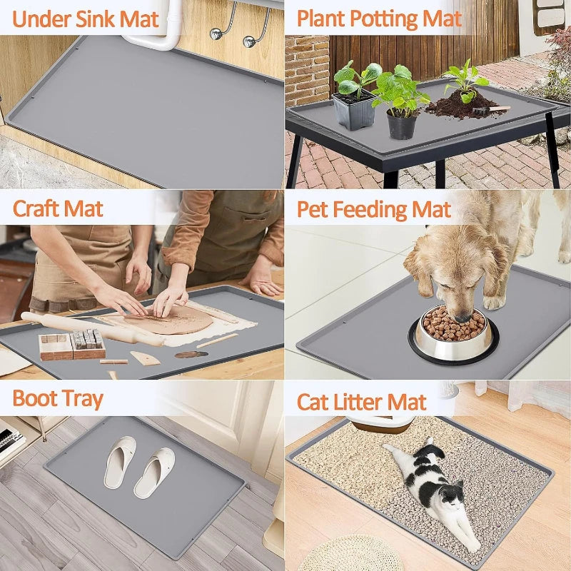 Silicone Coffee Mat – Anti-Slip Heat-Insulating Lip-Shaped Tray