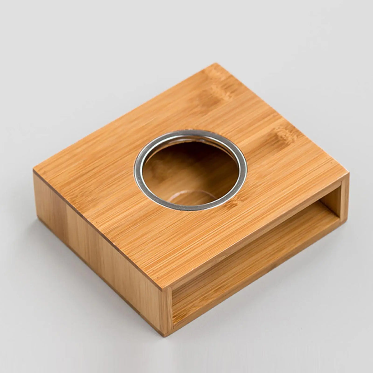 Bamboo Teapot Warmer Stand – Tealight Candle Holder Base