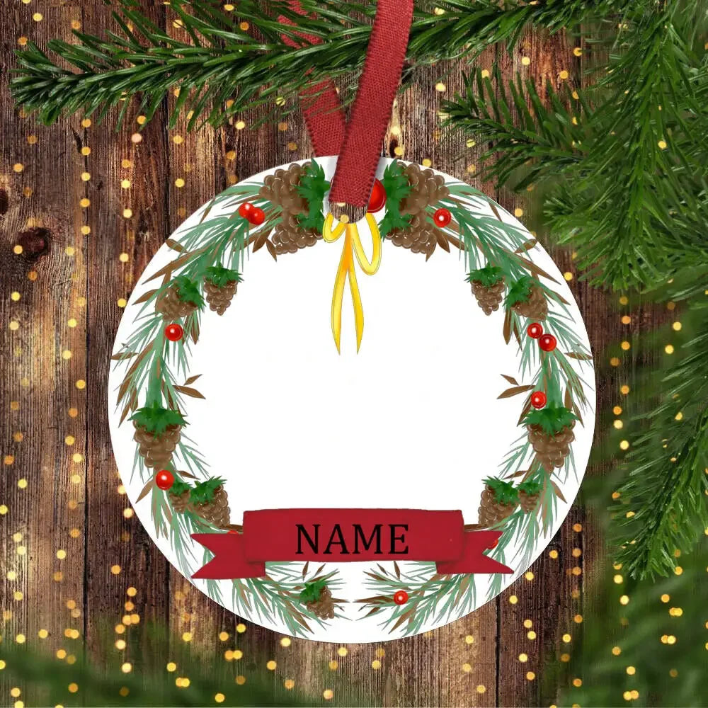 Personalized Baby's 1st Christmas Ceramic Photo Ornament