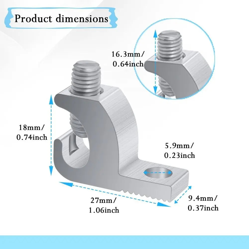 Aluminum Lay-In Bonding Lug Connector | 4–14 AWG | SS Screw