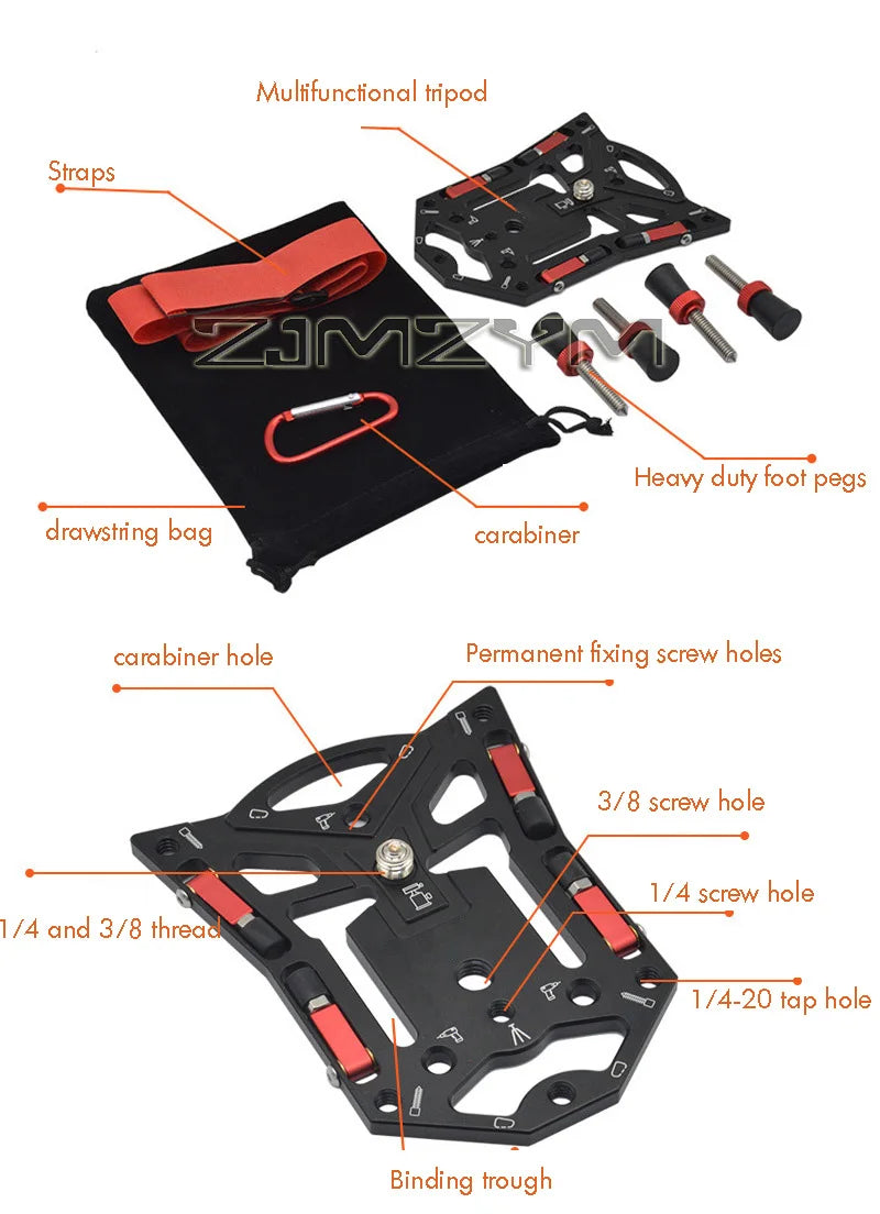 Quick Release Camera Bracket Flat Tripod Base | Phone & DSLR