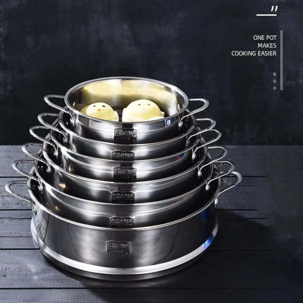 304 Stainless Steel Steamer Basket with Handles – 9 Sizes
