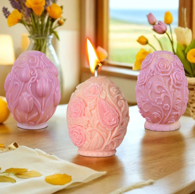 Tulip Rose Silicone Candle Mold – DIY Wax, Soap & Resin Mould