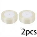 2-Pack 1" Single Face Satin Ribbon – Gift & Christmas Decor