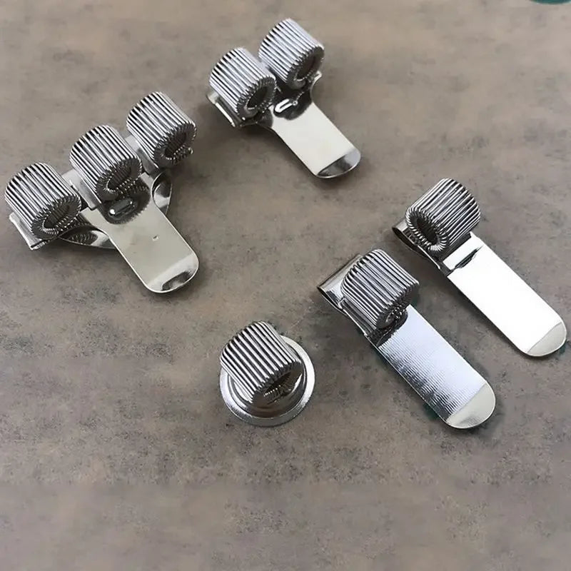Metal Spring Pen Holder with Pocket Clip – 1, 2 or 3 Hole