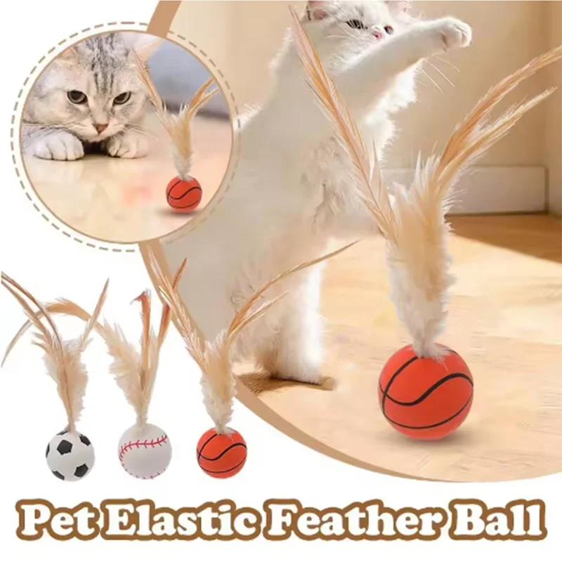 Silicone Elastic Cat Toy Balls – Grip, Bite & Play
