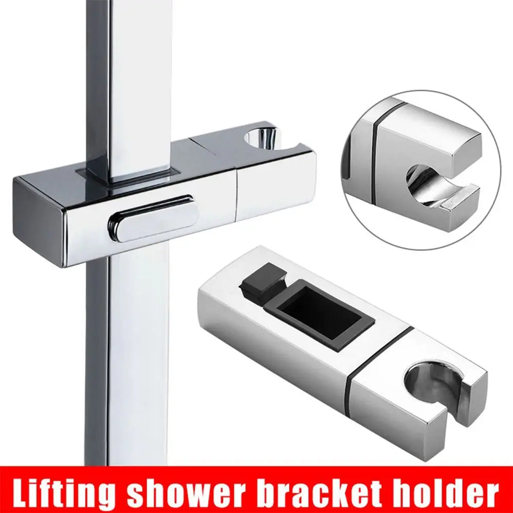 Adjustable Square Rail Shower Head Holder – Rotatable Bracket