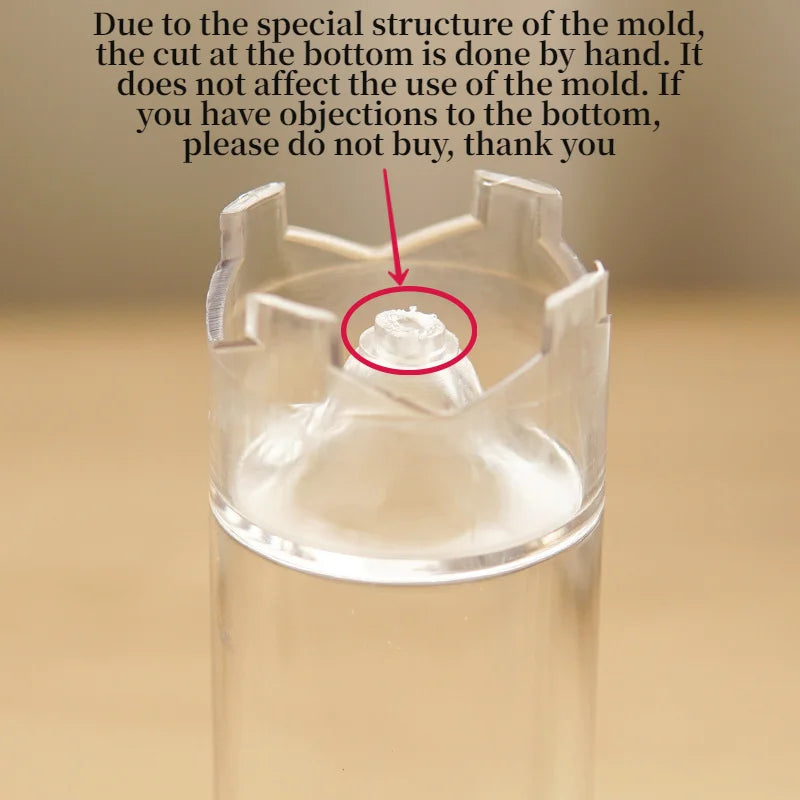 Peaked Cylindrical Candle Mold | Acrylic DIY Candle Making Kit